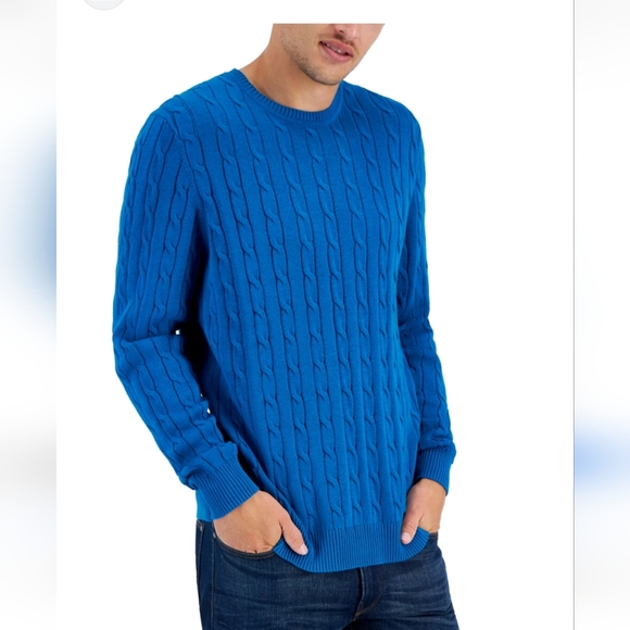 Club Room Other - Club room oversized blue cotton sweater large l